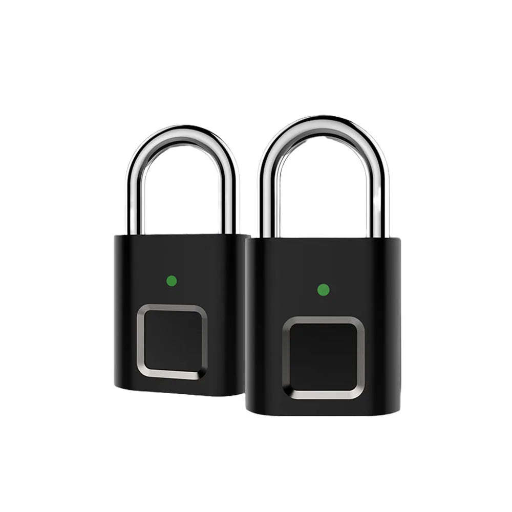 Keyless Fingerprint Pad Lock IP54 Waterproof Smart Fingerprint Cabinet Lock Electronic Biometric FingerPrint Padlock for Luggage