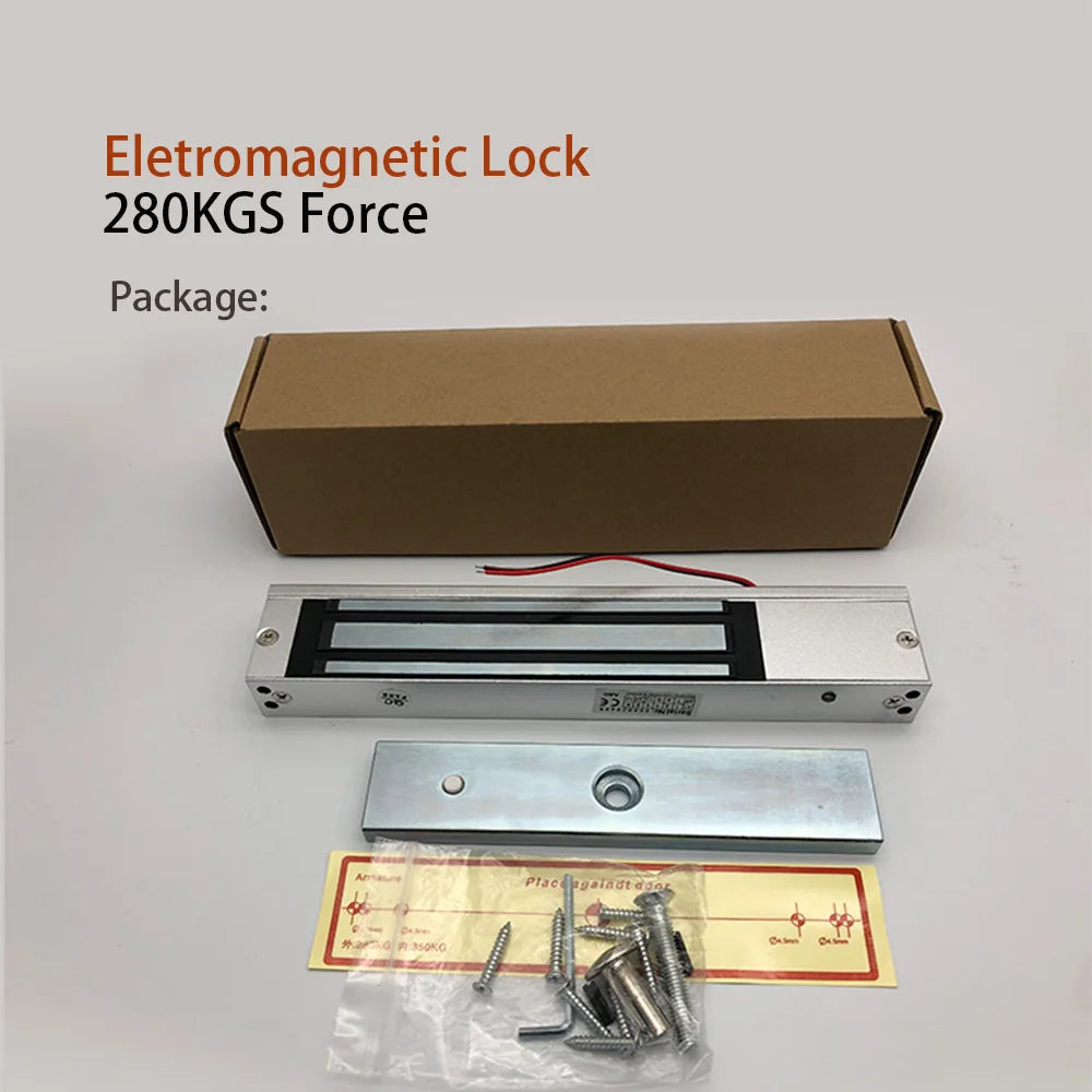600LBs/280KG Electric Magnetic Lock,Electromagnetic Door Lock Holding Force for Door Access Control System,Single Door 12V
