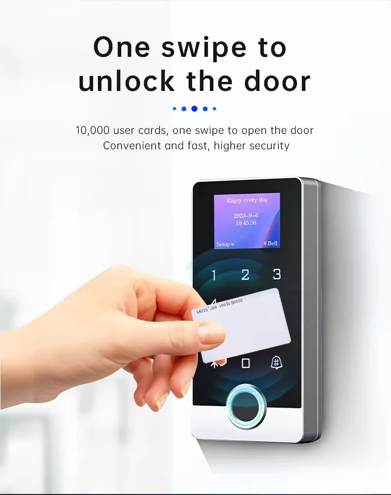 IP68 Waterproof Metal Biometric Fingerprint Access Control Wifi Tuya APP Password Fingerprint RFID Card Access Control System