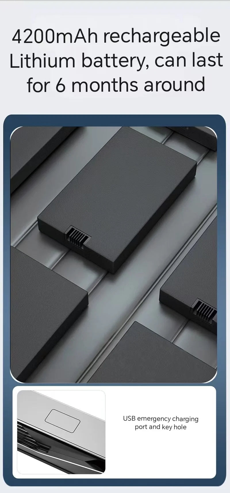 Tuya Wifi Smart Lock for Wood Door 3D Face & Fingerprint Recognition Aluminum Alloy with Memory Card Storage Option