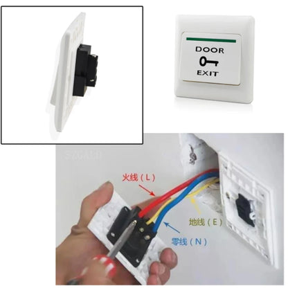 Simple Door Exit Switch Button for Access Control with Night Light Plastic Good Price Directly From Factory