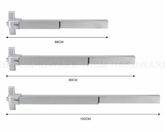 Fire Rated Emergency Escape Safety Door Lock Anti Panic Exit Device Push Bar Exit Device Lock Push Bar for Urgent Door