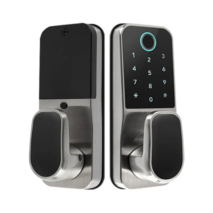 TTlock App Smart Lock Zinc Alloy Electronic Fingerprint Passcode IC Card Smart Deadbolt Lock for Home Hotel Office School
