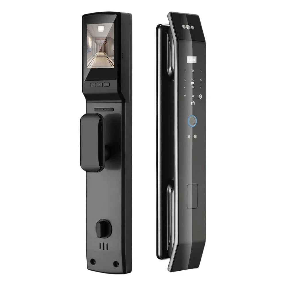 Automatic Security Electronic Smart Locks with Camera Wifi Tuya Face Recognition Lock Wholesale From TDM Factory Manufacturer