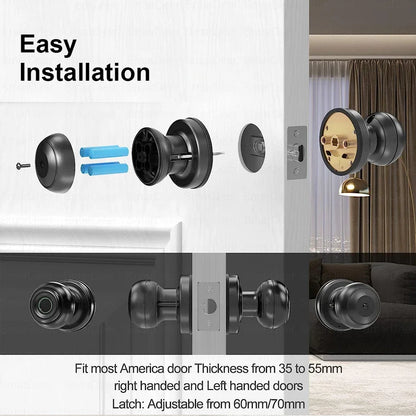 Routine Fingerprint Smart Door Lock Biometric Fingerprint Password APP with Key for Interior Door