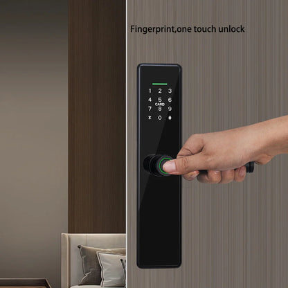 Tuya App Handle Smart Lock With Remote Control Fingerprint Mechanical Key and Passcode Unlocking Way for Apartment Office School