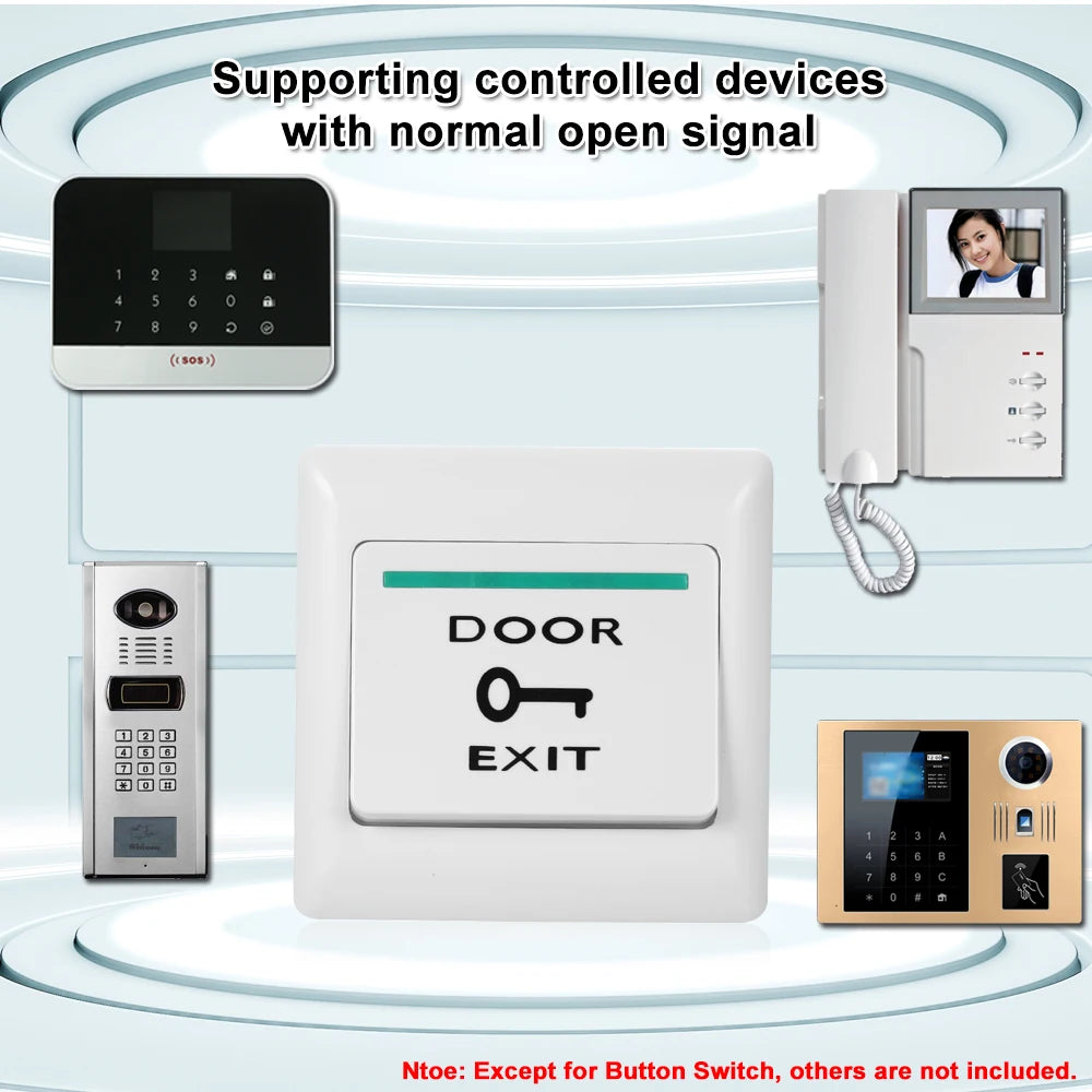 Simple Door Exit Switch Button for Access Control with Night Light Plastic Good Price Directly From Factory