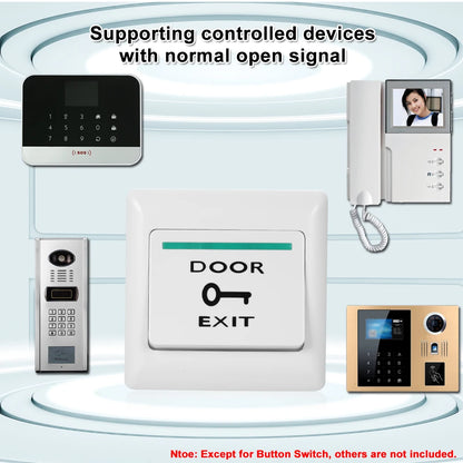 Simple Door Exit Switch Button for Access Control with Night Light Plastic Good Price Directly From Factory