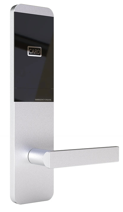 Smart Door Lock with Handle for Hotel Unlock Way RFID Card Key Can Be a System Working with Encoder Data Collector and Computer