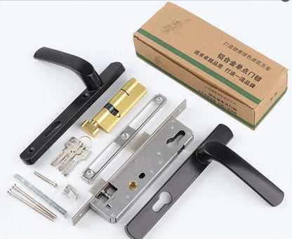 Quality Aluminium Alloy Internal White Gold Main Door Entrance Handles Locks Hardware Accessories Home Glass Door Handle