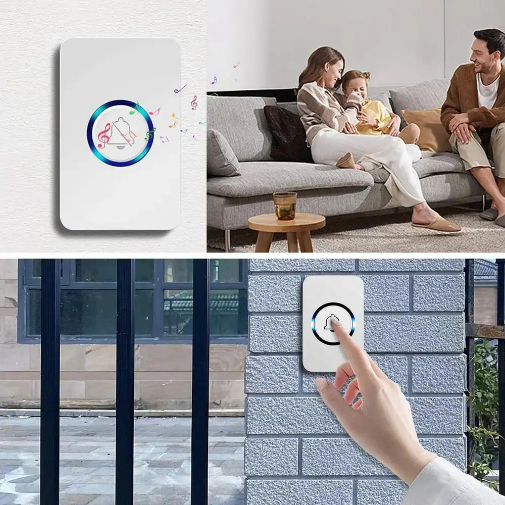 Simple Smart Door Bells Easy Installation  Wireless Connection Energy Saving Battery Operated  Multi-functional Door Bell