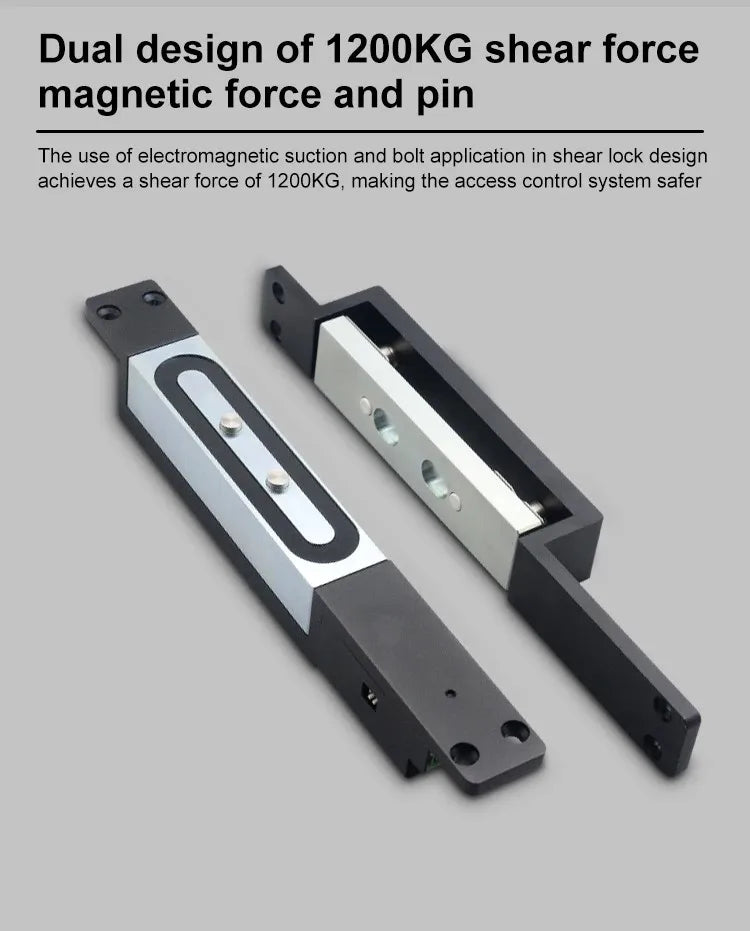 1200 KGS Force Shear Electromagnetic Lock for Big Door Gate Waterproof and Explosion Proof