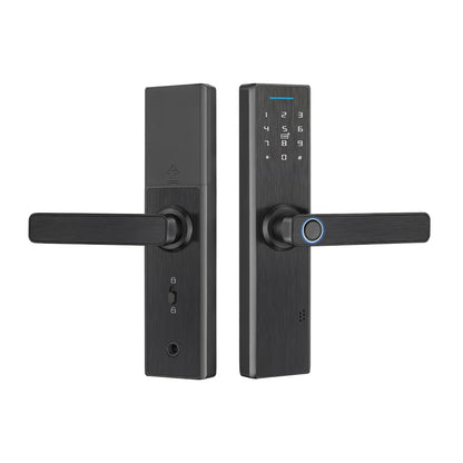 TT210 Smart Lock with Handle Zin Alloy Material Unlock Way TT Lock Fingerprint Passcode IC Card Key for Home Hotel Office School