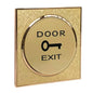 12V 24V  Golden Color Access Control Switch Exit Button Touch Switch for Electronic Lock