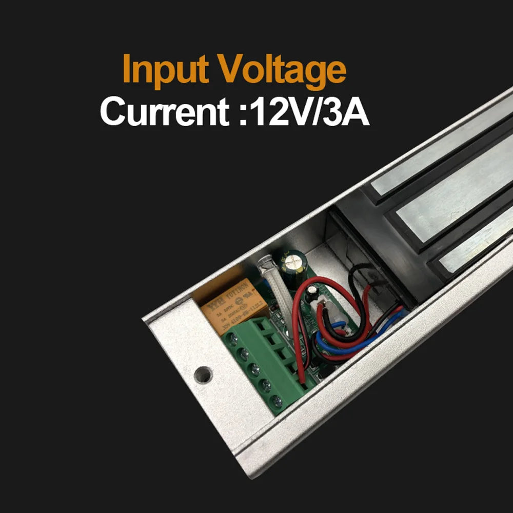 600LBs/280KG Electric Magnetic Lock,Electromagnetic Door Lock Holding Force for Door Access Control System,Single Door 12V