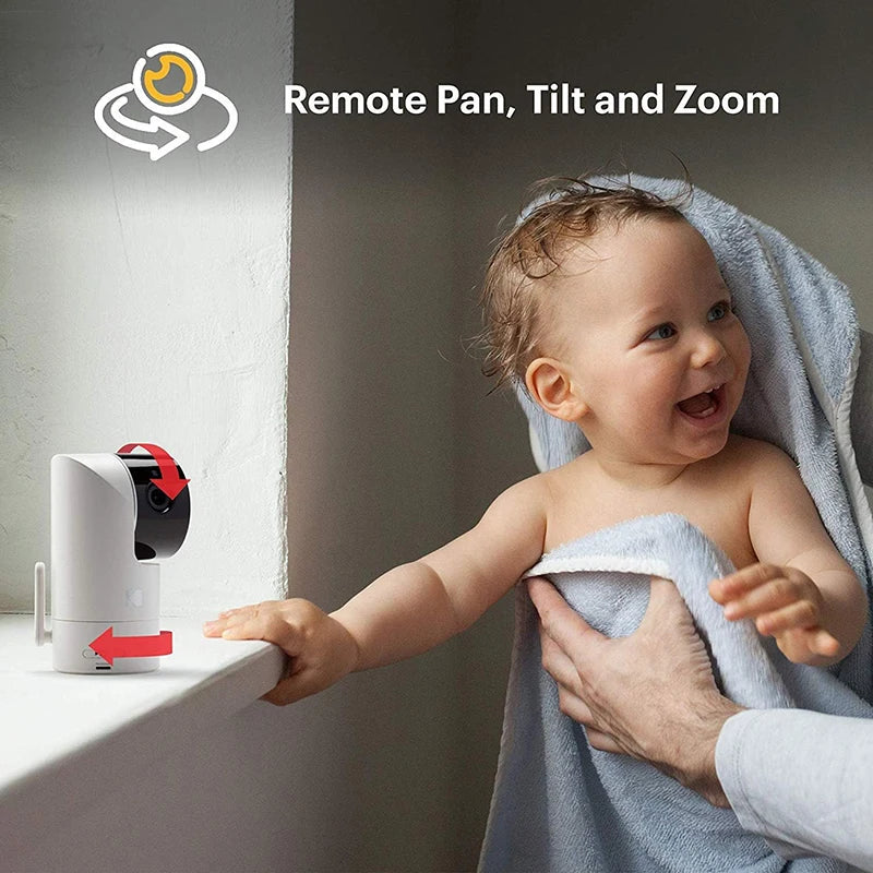 Video Baby Monitor and Mobile App for Kodak C525 HD Baby Camera 5 Inch HD Parent Unit Infrared Night Vision Wireless