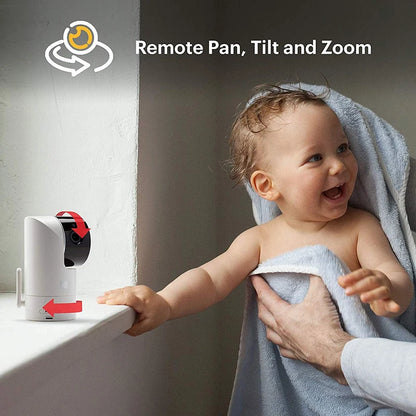 Video Baby Monitor and Mobile App for Kodak C525 HD Baby Camera 5 Inch HD Parent Unit Infrared Night Vision Wireless