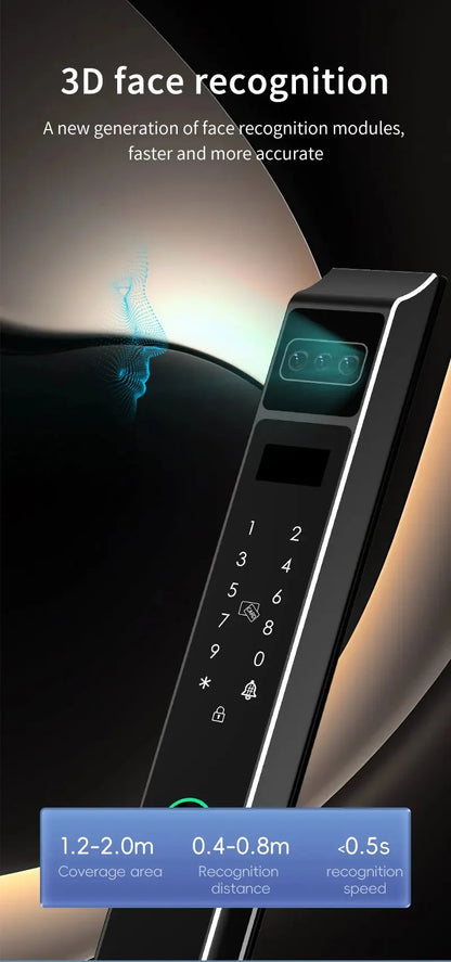 Aluminum Water Proof TT Lock Home Smart Control Wifi Smart Door Lock Smart Digital Lock Safe for Home Hotel Office School