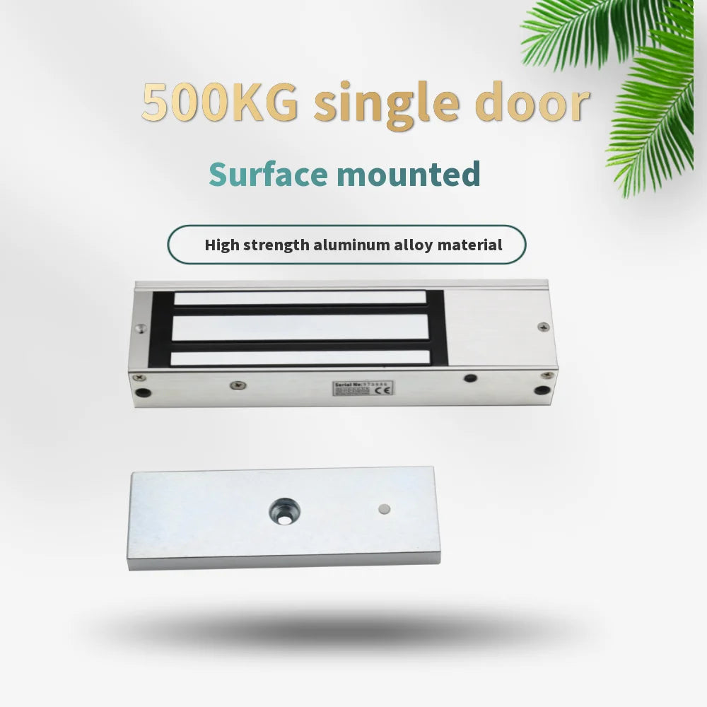 500KGS/1100 LBS Electric Magnetic Lock,Electromagnetic Door Lock Holding Force for Door Access Control System,Single Door 12V