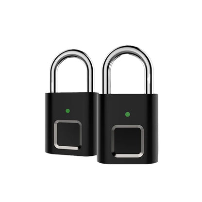 Keyless Fingerprint Pad Lock IP54 Waterproof Smart Fingerprint Cabinet Lock Electronic Biometric FingerPrint Padlock for Luggage