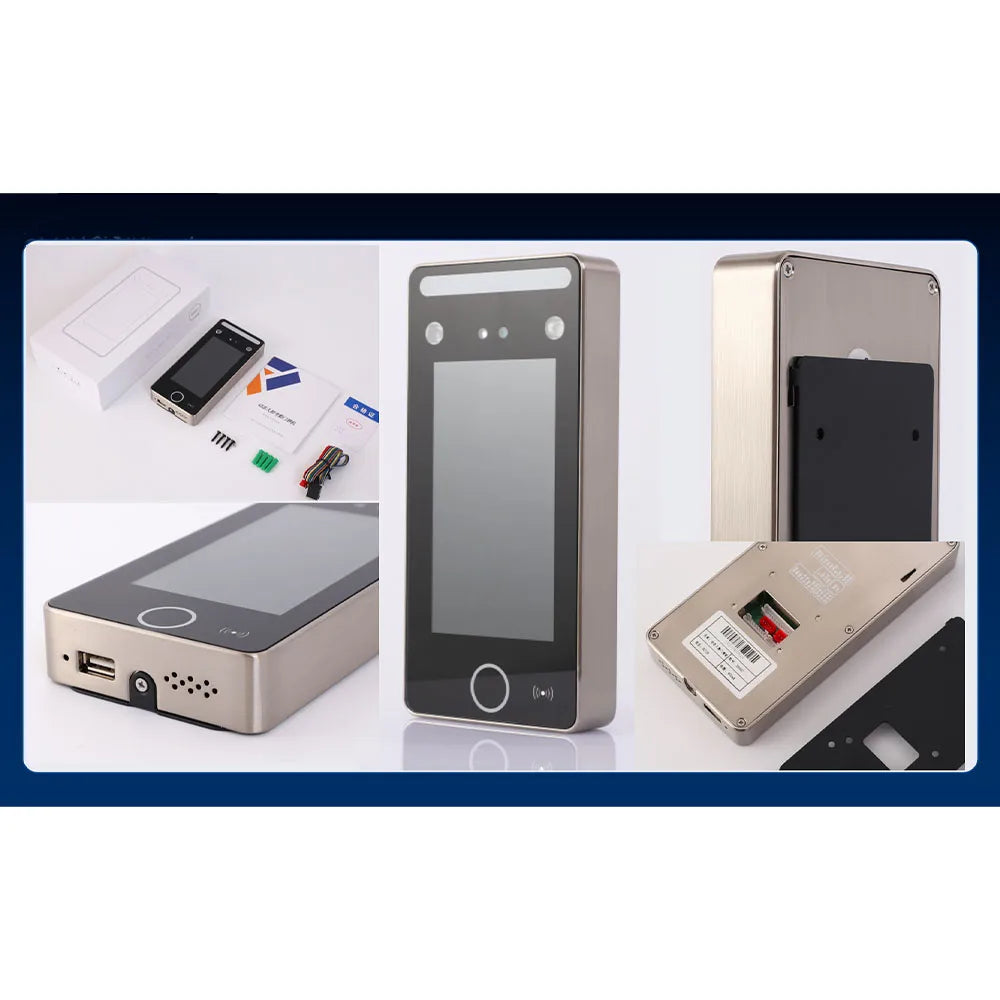 Free SDK Cloud Platform IP68 Waterproof 3D Face Recognition 8 Inch Access Controller Terminal and Time Attendance