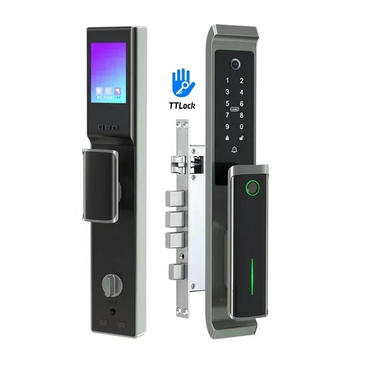 TTlock App Full Automatic Smart Door Lock With G2 Gateway Support Face Recognition for Main Door From TDM Factory Manufacturer