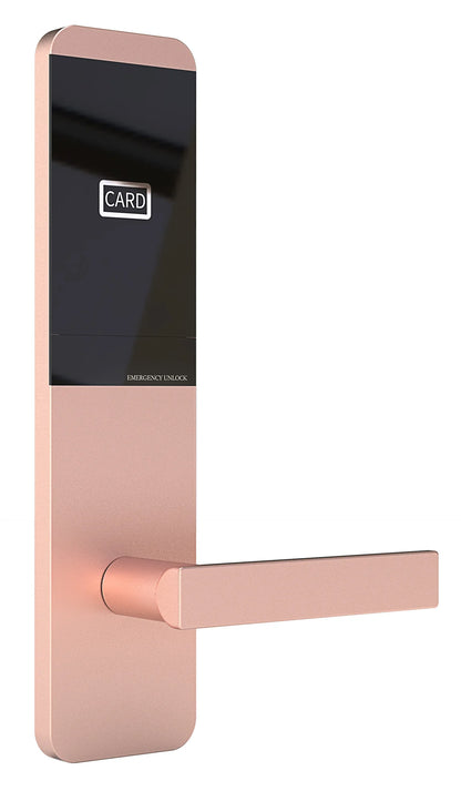 Hotel Handle Lock Unlock Way RFID Card Key As a Part of System with Energy Saving Switch Encoder Data Collector and Computer