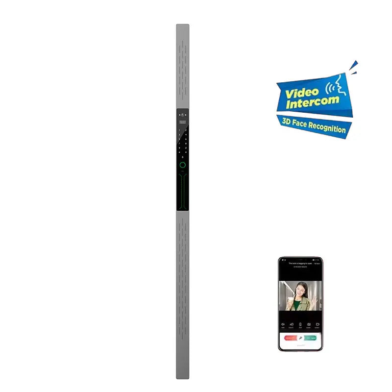 Luxury Door Smart Lock  Fingerprint Combination Lock Face Unlock Features Stainless Steel from China Factory