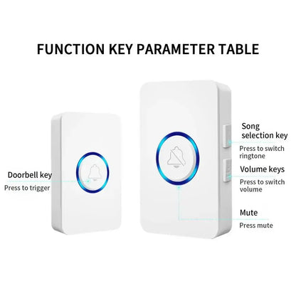 Simple Smart Door Bells Easy Installation  Wireless Connection Energy Saving Battery Operated  Multi-functional Door Bell