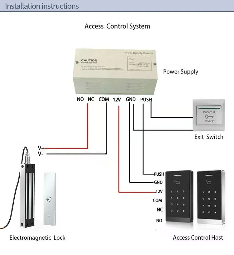 Custom Electromagnetic Lock With 500KGS Holding Force Anti-Acid Salt Waterproof for Seaside High Humidity Environment House Door