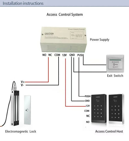 Custom Electromagnetic Lock With 500KGS Holding Force Anti-Acid Salt Waterproof for Seaside High Humidity Environment House Door