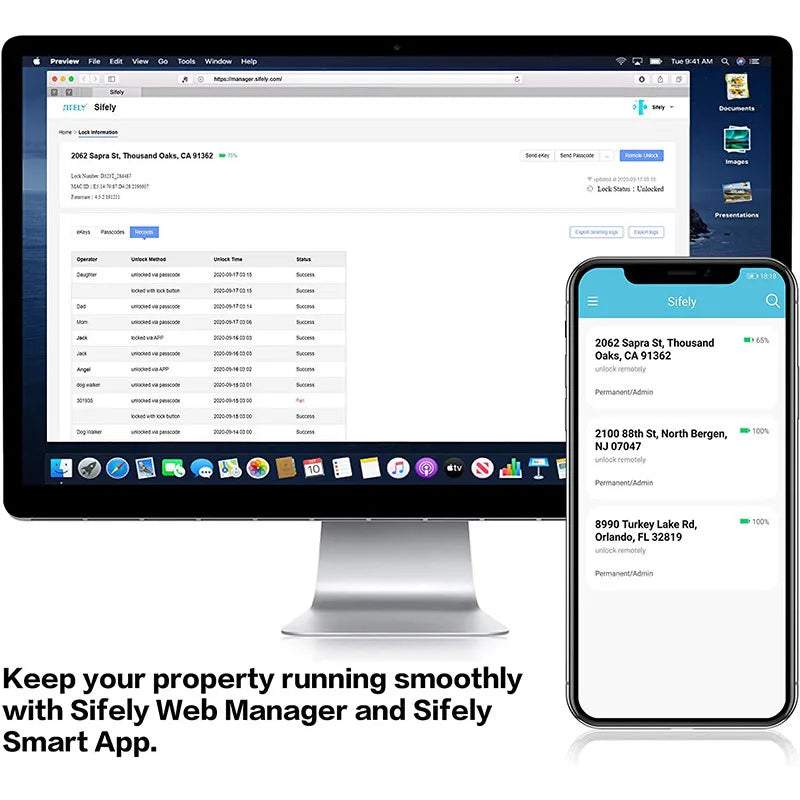 TTlock App Smart Lock with Handle Zinc Alloy Material Unlock Way Fingerprint Passcode IC Card Key for Home Hotel Office School