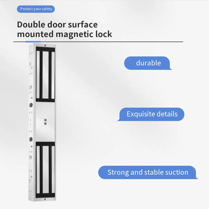 500KGS Holding Force Electromagnetic Lock for Double Leaves Door As a Part of Access Control System