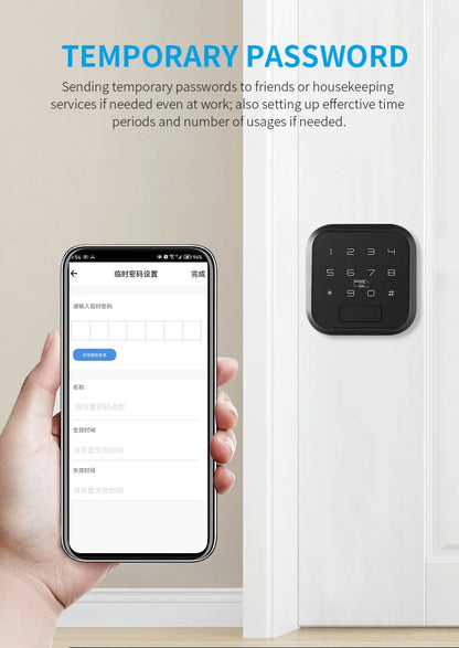 TT Lock or Tuya Wifi Knob Lock With Password Biometric Fingerprint RFID Card  Unlock Way for Office Apartment Home School Door