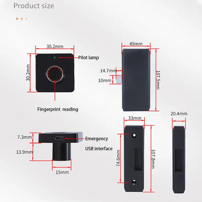 TUYA App Smart Lock Cabinet Lock,with Fingerprint ,IC Card,Password Tuya Wifi or Tuya Bluetooth Easy Operation