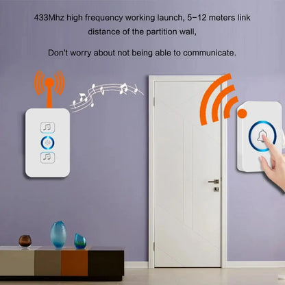 Simple Smart Door Bells Wireless Installation Blue Tooth Connection No Need Wifi Internet Lower Energy Running Battery Door Bell