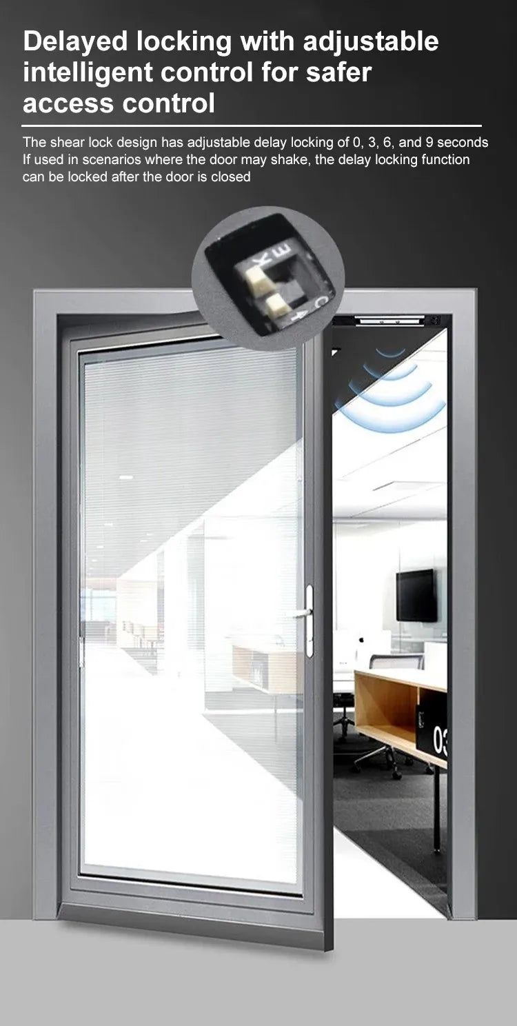 1200 KGS Force Shear Electromagnetic Lock for Big Door Gate Waterproof and Explosion Proof