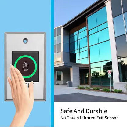 12V 24V  Touchless Access Control Switch Exit Button 433MHz Remote Control No Touch Switch for Electronic Lock