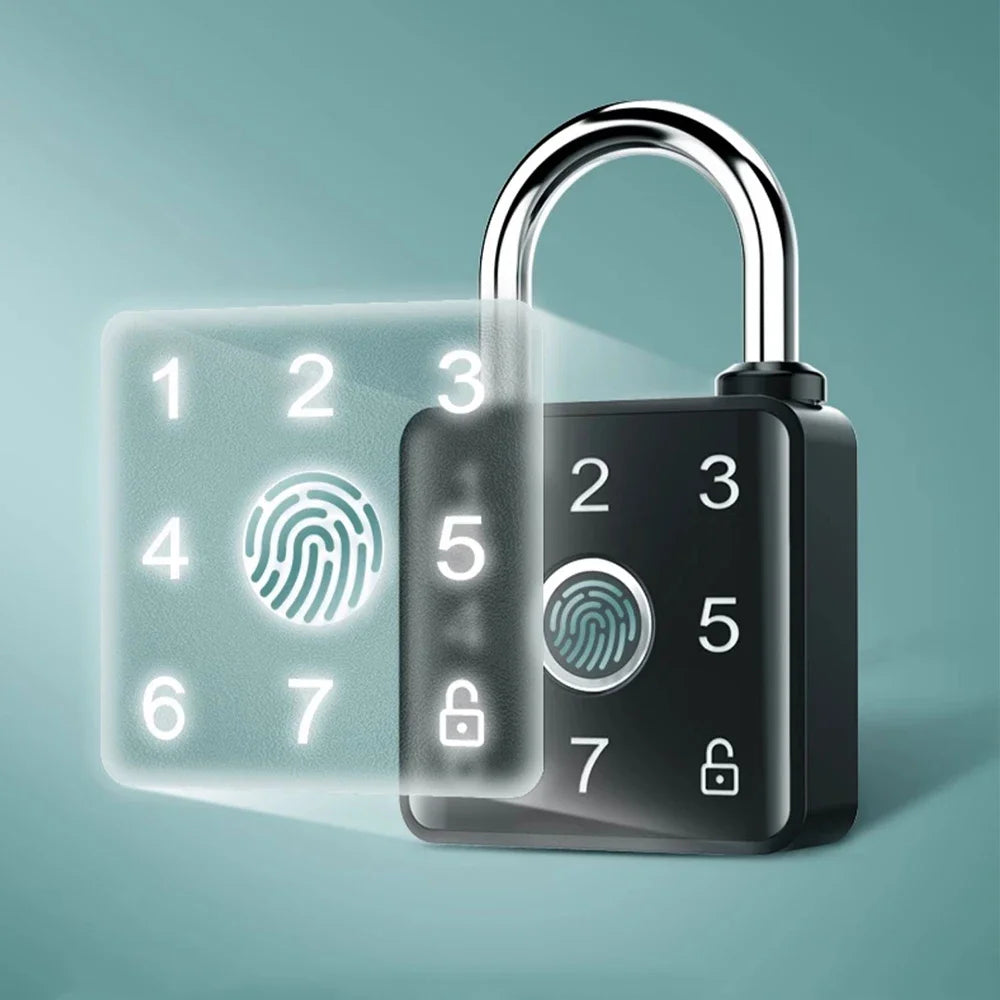 Mini Padlock Password Fingerprint Code Waterproof  APP Remote Unlock NFC Card Backpack Suitcase From Tdmlock Manufacturer