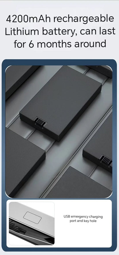 Tuya Wifi Smart Lock for Wood Door 3D Face & Fingerprint Recognition Aluminum Alloy with Memory Card Storage Option