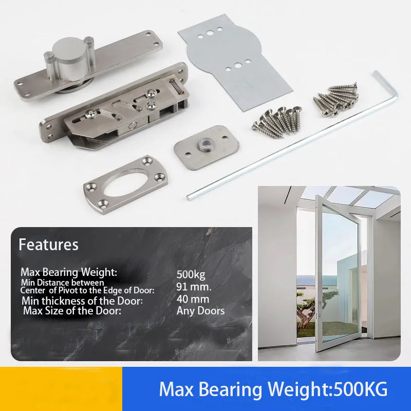 500KG Heavy Door Bearing Pivot Parts Stainless Steel with Advanced Technology and Design