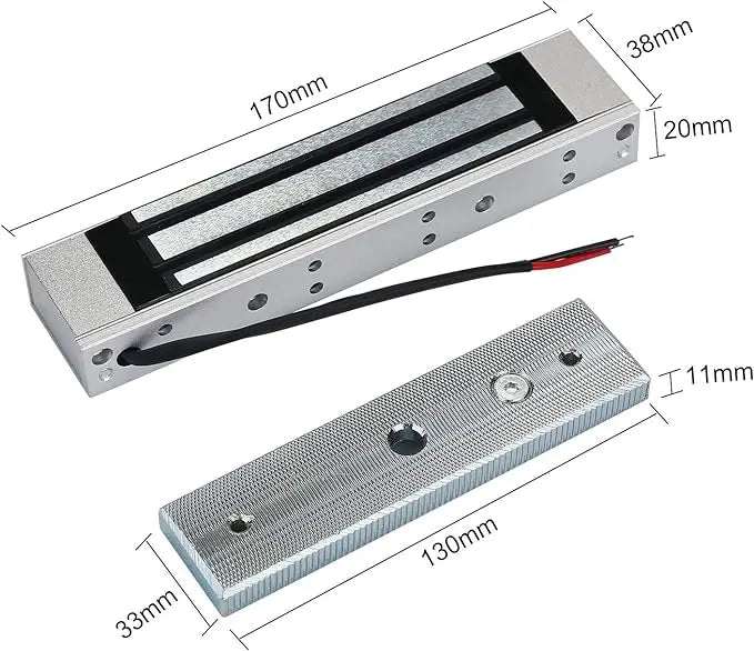 Access Control System Kit with 280kg Electric Magnetic Lock 110-240V AC to 12v DC 3A 36w Power Supply Entry Keypad EXIT Button