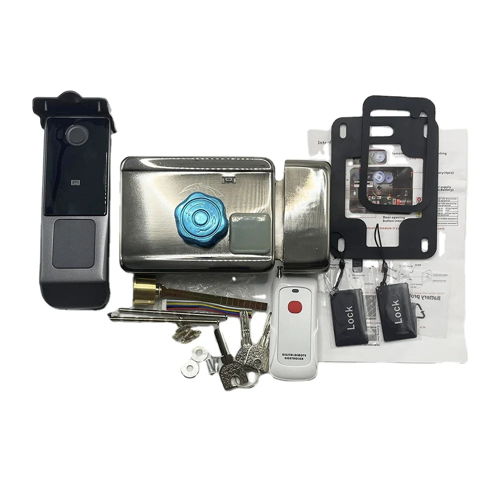 Tuya Wifi TT Blue Tooth Smart Lock with Remote Control Fingerprint and Mechanical Key Unlocking Way for Apartment Office School