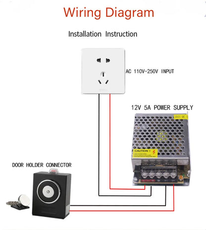60kg /120bs Emergency Exit Floor and Wall Mount Electromagnetic Door Holder/Stop for Fire Door or Smoke Door