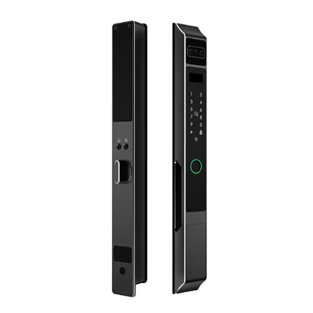 Face ID Fully Automatic Waterproof Outdoor Tuya Wifi Lock Aluminum Smart Sliding Door Lock Slim Fingerprint Electronic Lock