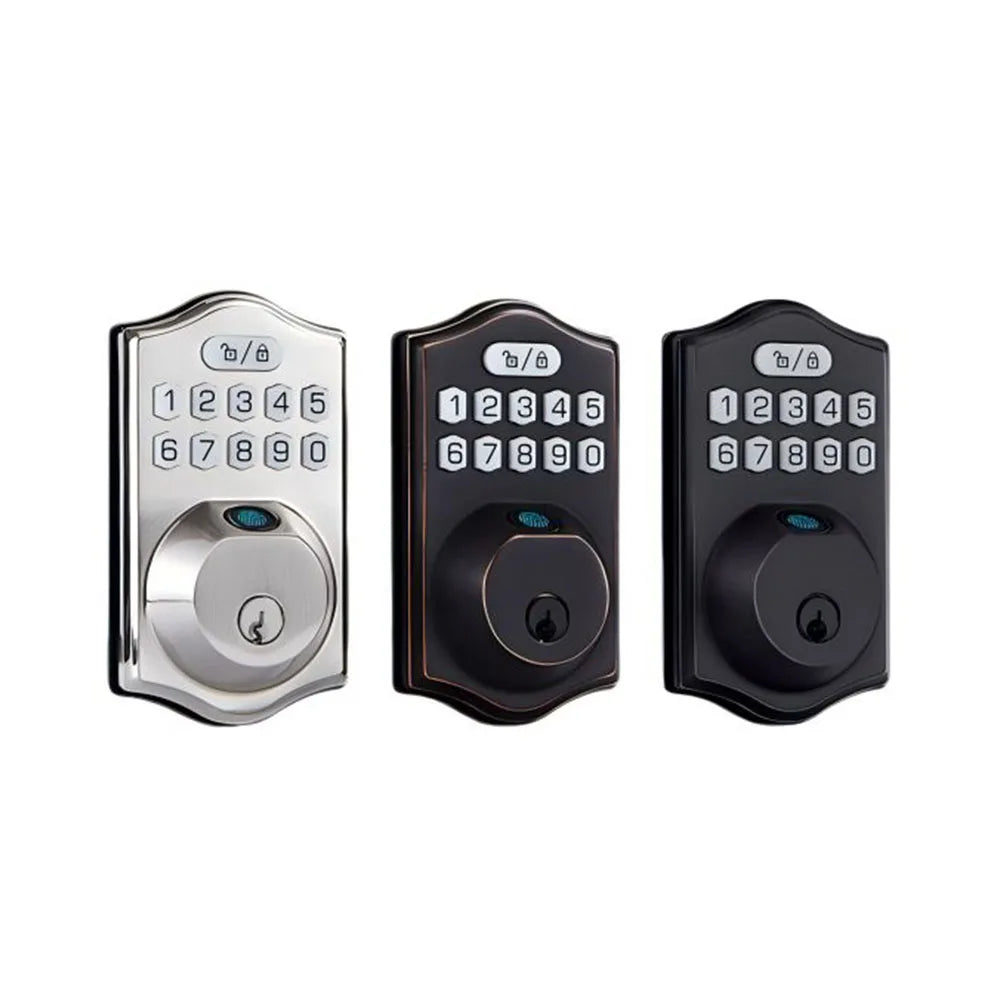 Fingerprint Smart Lock for Main Door Front Door with Keypad Entry Electronic Deadbolt Wireless Tuya Wifi App Unlock Way