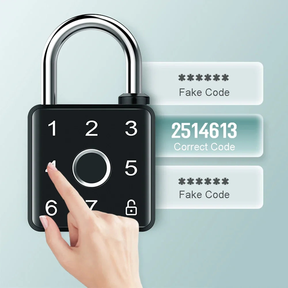 Mini Padlock Password Fingerprint Code Waterproof  APP Remote Unlock NFC Card Backpack Suitcase From Tdmlock Manufacturer