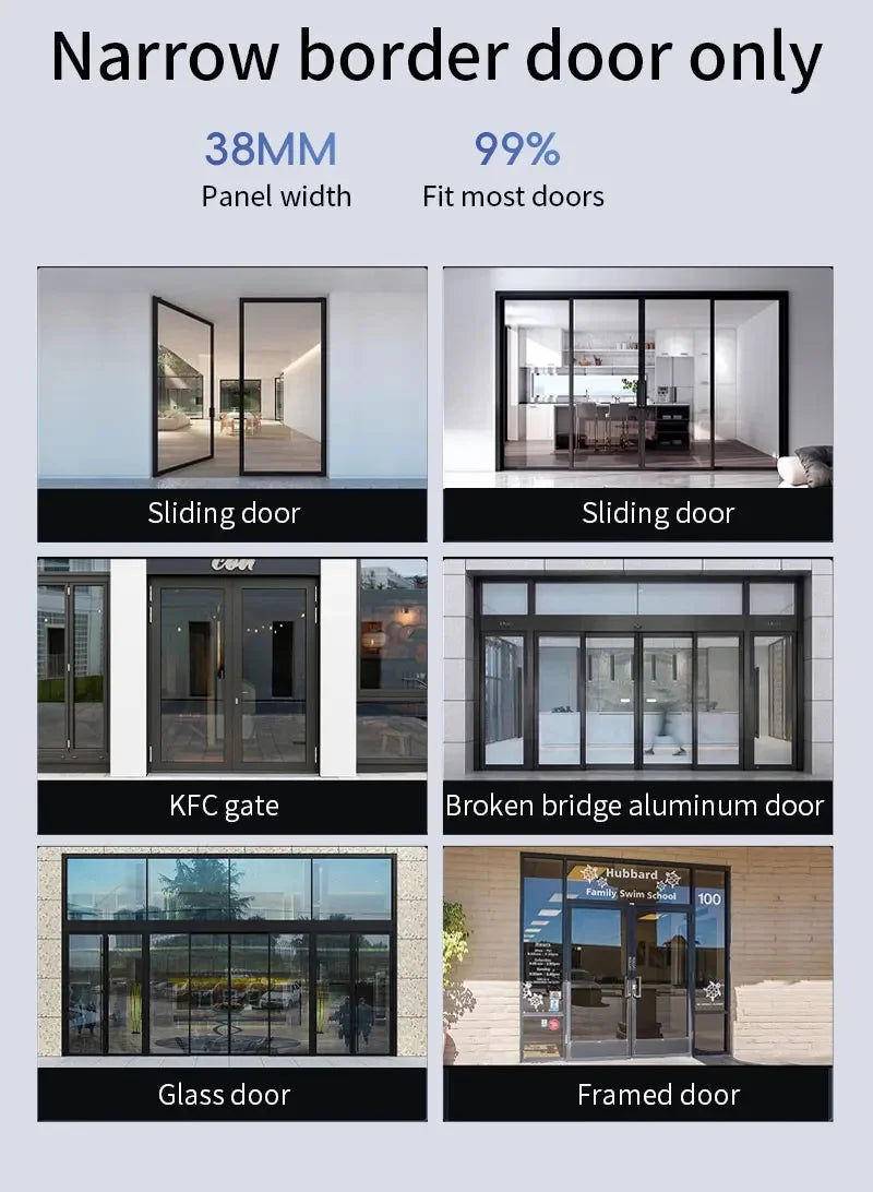 Face ID Fully Automatic Waterproof Outdoor Tuya Wifi Lock Aluminum Smart Sliding Door Lock Slim Fingerprint Electronic Lock