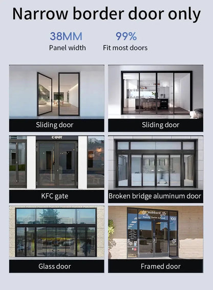 Face ID Fully Automatic Waterproof Outdoor Tuya Wifi Lock Aluminum Smart Sliding Door Lock Slim Fingerprint Electronic Lock