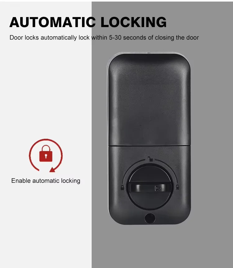 Fingerprint Keypad Password Automatic Smart Lock Electronic Zinc Alloy Tubular Digital Door Lock TDM Digital Locks Main Door